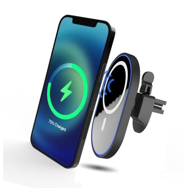 200khz ABS Glass 15W 9V 1.67A Wireless Car Charger Pad