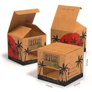 Custom Logo Folding Paper Candle Packaging Cardboard Paper Box