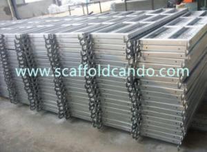 China Stable and good loading capacity scaffolding Q235 galvanized catwalk steel plank board with hooks 1500 1800 1829mm L wholesale