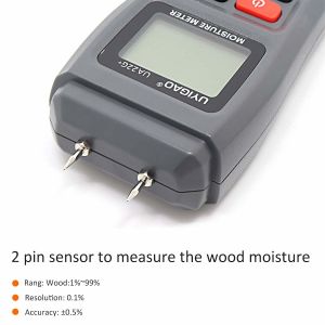 China 10mm Lumber Moisture Tester With Large LCD Characters Display wholesale