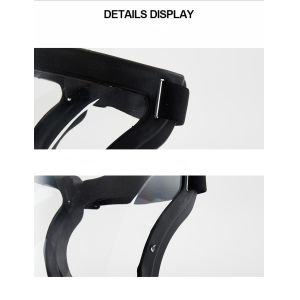 Anti Fog 100% Transparent Face Shield 19x15cm Replaceable Lens