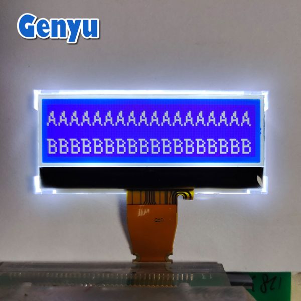 Square Round Programmable Monochrome STN/FSTN 12864 128*64 128X64 Graphic LCD Display with Customizable Backlight Color