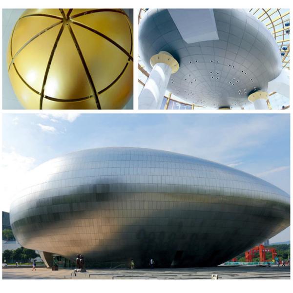 Weather Resistant Aluminium Cladding Sheet 25 Years Life 2.0J Impact Resistance