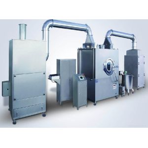 China High Precise Polished Film Coating Machine With Intelligent PLC Control wholesale