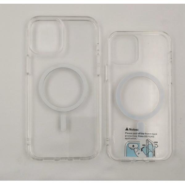Transparent FCC Qi 4mm Induction Magnetic Phone Case For IPhone12
