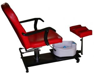 China Red Foot SPA Pedicure Chair No Plumbing With Massage , Hydraulic Pump on sale