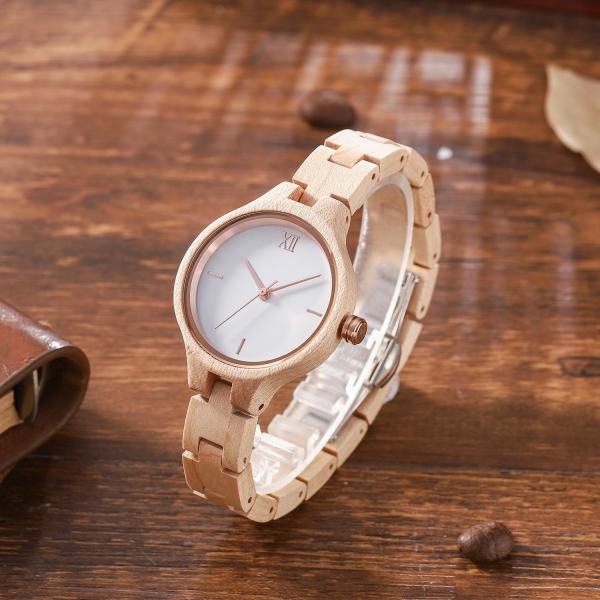 Simple wooden wrist watch,maple wood watch,ladies watch. good gifts for women.