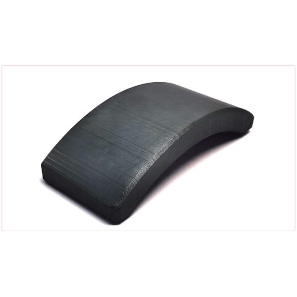 Permanent DC Motor Arc Segment Magnets / Arc Ferrite Magnets Natural Color