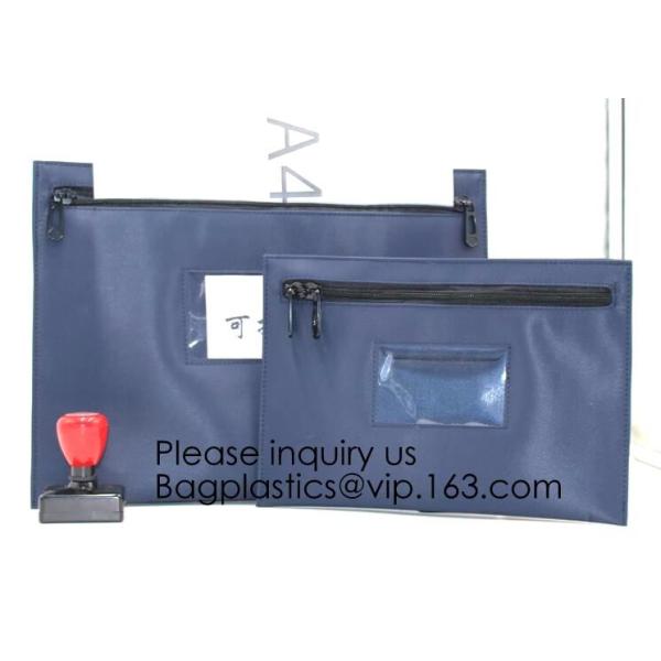 Bank Locking Document Security Bag Deposit Bank Bag Custom Multi Function Cash Money Reusable Deposit Security Locking B