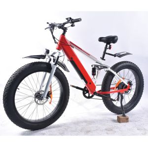 China Multiapplication Fat Tire Electric Mountain Bike With 13AH Lithium Battery wholesale
