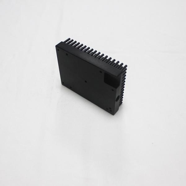 Anodizing Black Pin Fin Cold Forged Heat Sink With Aluminum 1070 Width 15cm
