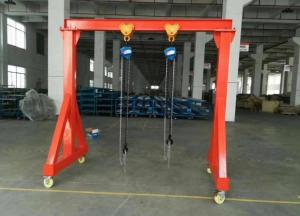 China Light Weight Portable Lifting Gantry Crane 0.5 Ton With CE Certification wholesale