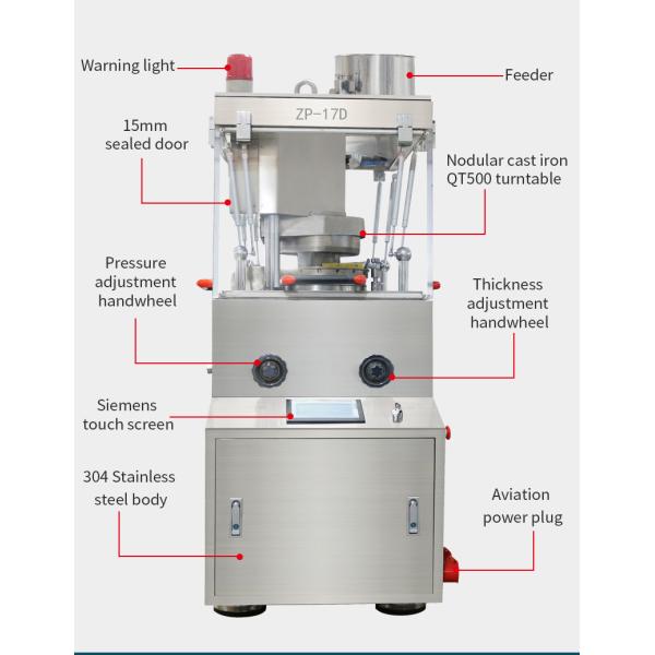 17d Pill Press Machine Overload Protection Device Laboratory Tablet Press