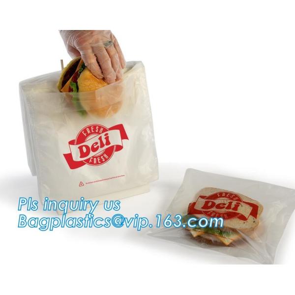 LDPE PP zipper or slider custom print plastic deli saddle bag, PE Saddle Deli Bag,Slider saddle bag, Deli Saddle Bag wit