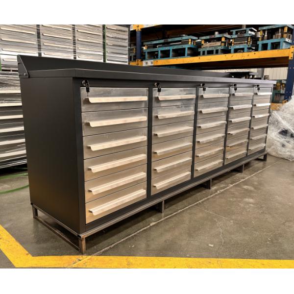 2024 Customizable Professional Workbench with Drawers and Stainless Steel Handles