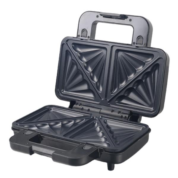 Non Stick PTFE Coating 2 Slice Waffle Maker With Detachable Sandwich And Pancake Maker