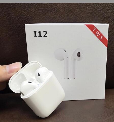 Double Ear I12 Tws True Wireless Earbuds Sound Stereo Smart Charging USB