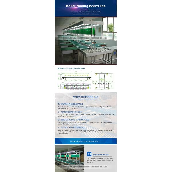 Belt Type Production Line Conveyor Systems Good Hardness For Industry