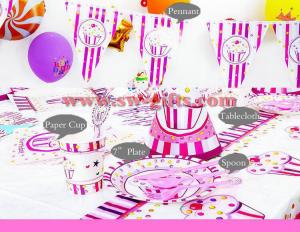 China Frozen kids girls disposable paper cups + plates party pack birthday Party Decoration Set party supplies for 6 people wholesale