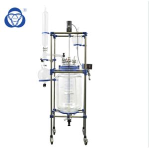 China 200L Lab Glass Reactor Chemical Jacketed Reactor on sale