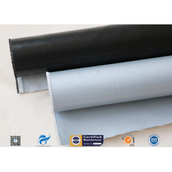 Bright Black Silicone Coated Fiberglass Cloth 0.5mm Electrical Insulation Cover