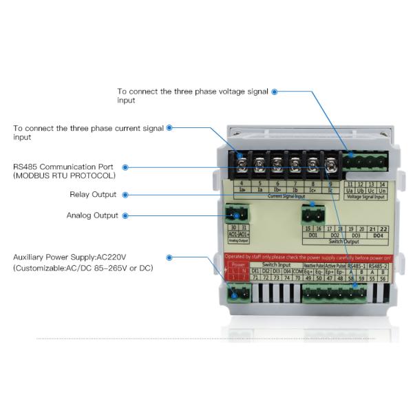 Multimeters power energy multiple electriclty meter with LCD