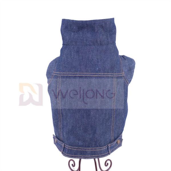 100% Poly Berber Pet Denim Jacket Winter Dog Blue Jean Jacket