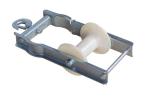 Aerial Cable Stringing Roller With Hook , Nylon Cable Pulley Stringing Block