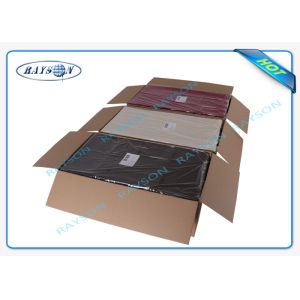 China Polypropylene Spunbond Nonwoven Fabric Tablecloth Rosso / Giallo / Blu / Nero wholesale