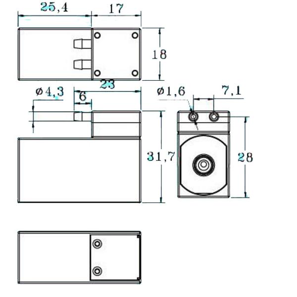 Mini Size 3V Mini Air Diaphragm DC Pump DC Brushless Motor Low Power Consumption