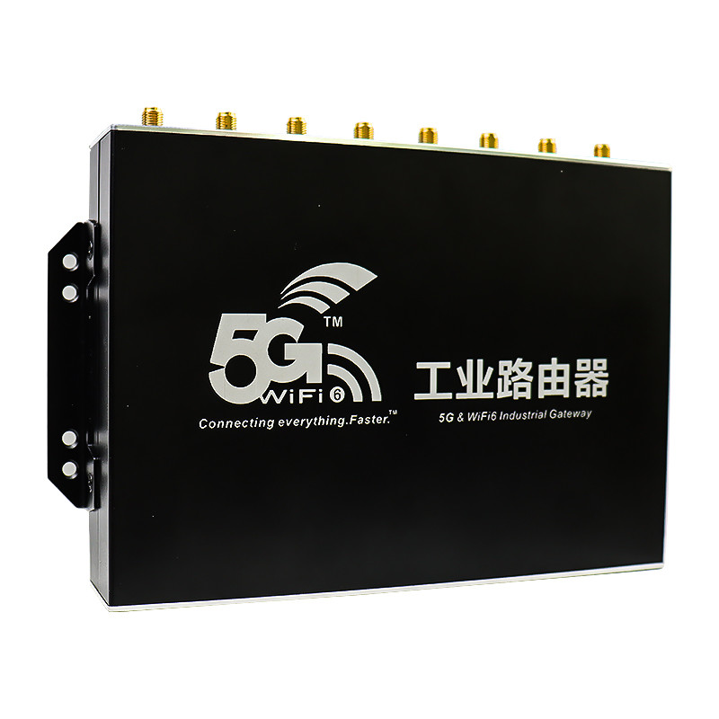 Wireless Black Industrial LTE Router , Practical 5G Industrial Cellular Router