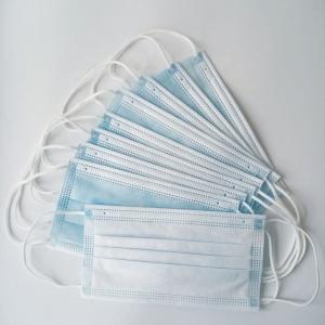 China 3 Ply Surgical Disposable Protective Face Mask Anti Droplets With Earloop on sale
