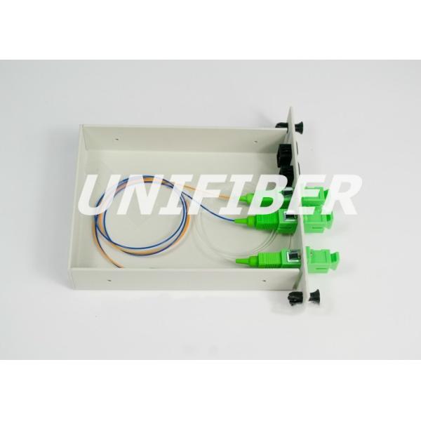 1x2 LGX PLC Abs Box Plc Splitter , 2 To 1 Single Mode Fiber Splitter FTTH/PON Type