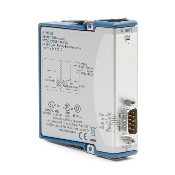 国家仪器 SbRIO-9866 C 系列 LIN 接口模块