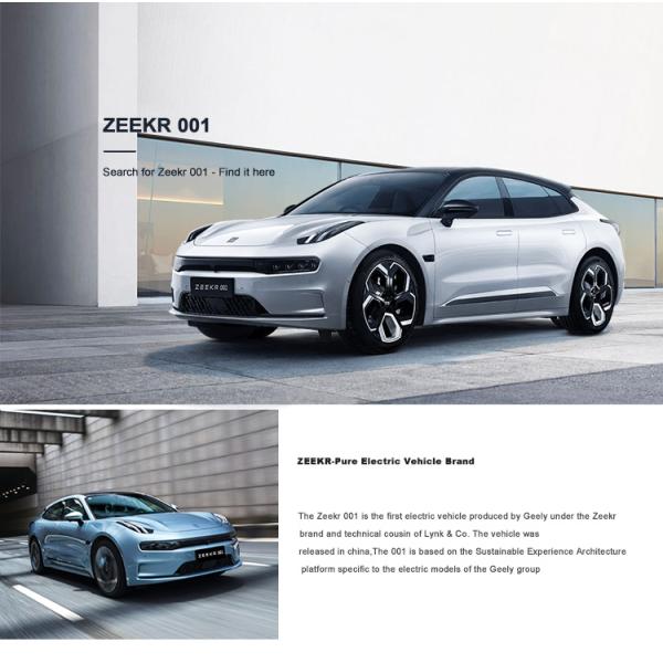Customized Pure Sedan Electric Cars 2023 Multi Function Geely Zeekr 001