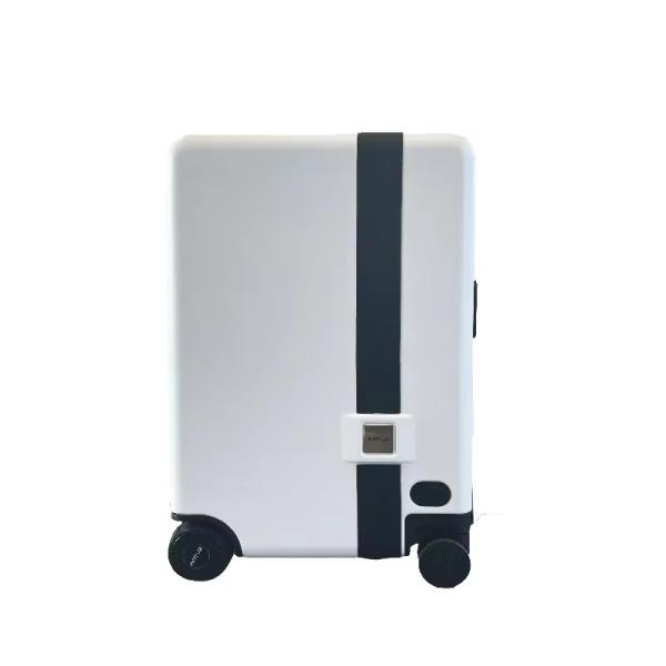 Travel Partner Fashionable Smart Riding Trolley Luggage Automatically Follows Traveler Durable TSA Lock Carry-On Suitcase