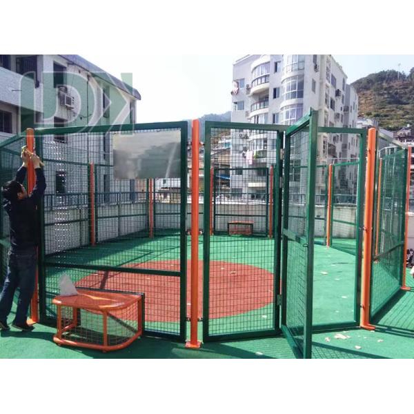 High Grade Metal Round Soccer Cage Mini Portable Circular Football Cage For Sale