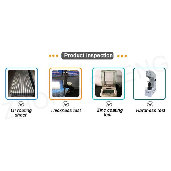 0.12mm 0.16mm 0.18mm Thickness Prime Galvanized Corrugated Steel Roofing Sheet for Ceilings in Tile Types Yx35-200-1000