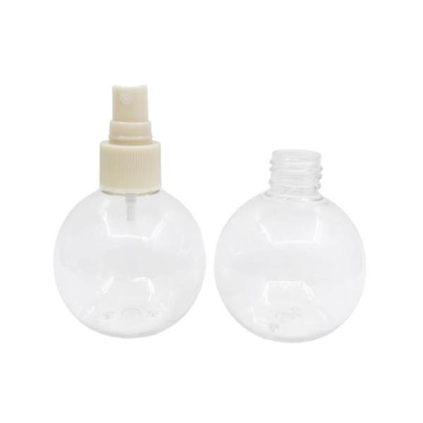 24410 100ml Round Shape PET Plastic Sprayer Bottle For Cosmetic Packaging