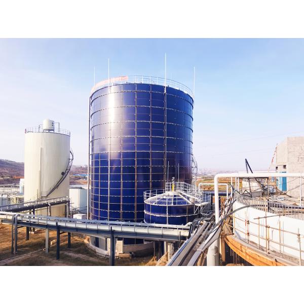 double coating 6.0 Mohs Hardness Glass Lined Bolted Steel Tanks Impact Resistant Bolted Water Tank