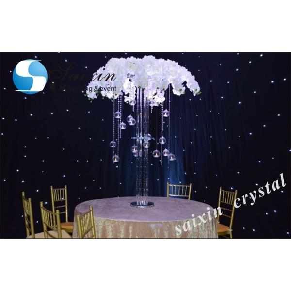 Antique Crystal Glass Candelabra Table Centerpiece 13 Arms Crystal Glass Champagne Gold