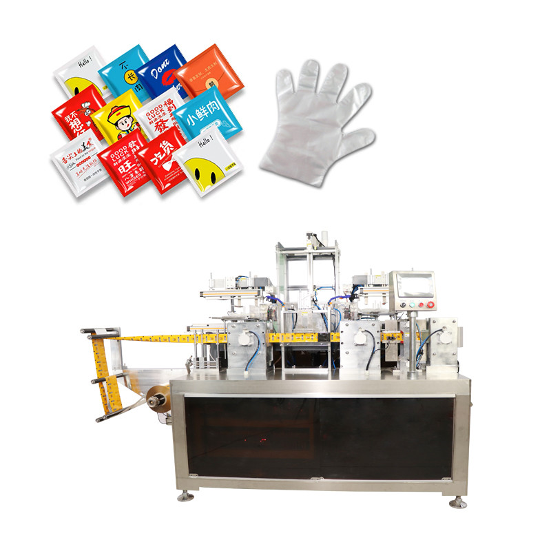 China Automatic Packaging Folding And Sealing Machine Aesthetics PE Gloves wholesale
