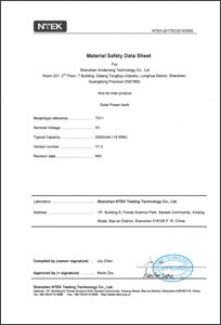 Batitan Electronic Co., Ltd Certifications