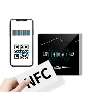 China TCP IP RJ45 Network QR Code Scanner HTTP MQTT Modbus RFID QR Code System NFC 13.56Mhz IC QR Code Reader Access Control wholesale