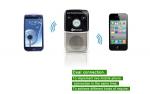 Bluetooth speakerphone hands free car kit with solar power