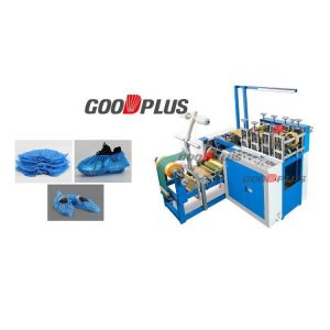 China CPE Plastic Disposable Shoe Cover Making Machine With Aluminium Frame wholesale
