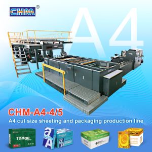 China Fully Automatic A4 Paper Making Machine with Max 280m/min Speed, ±0.2mm Cutting Accuracy and Steel Construction on sale