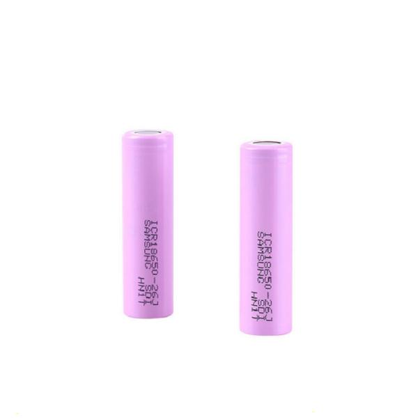 Rechargeable 3.7 V 18650 Lithium Ion Battery 2600mAh 26JM 5C Rate