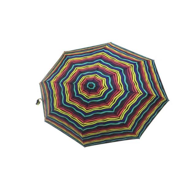 Compact Strong Travel Umbrella , Lightweight Travel Umbrella Rubber Caoted