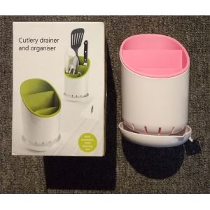 FB101803 stable non-slip base cutlery drainer and organizer